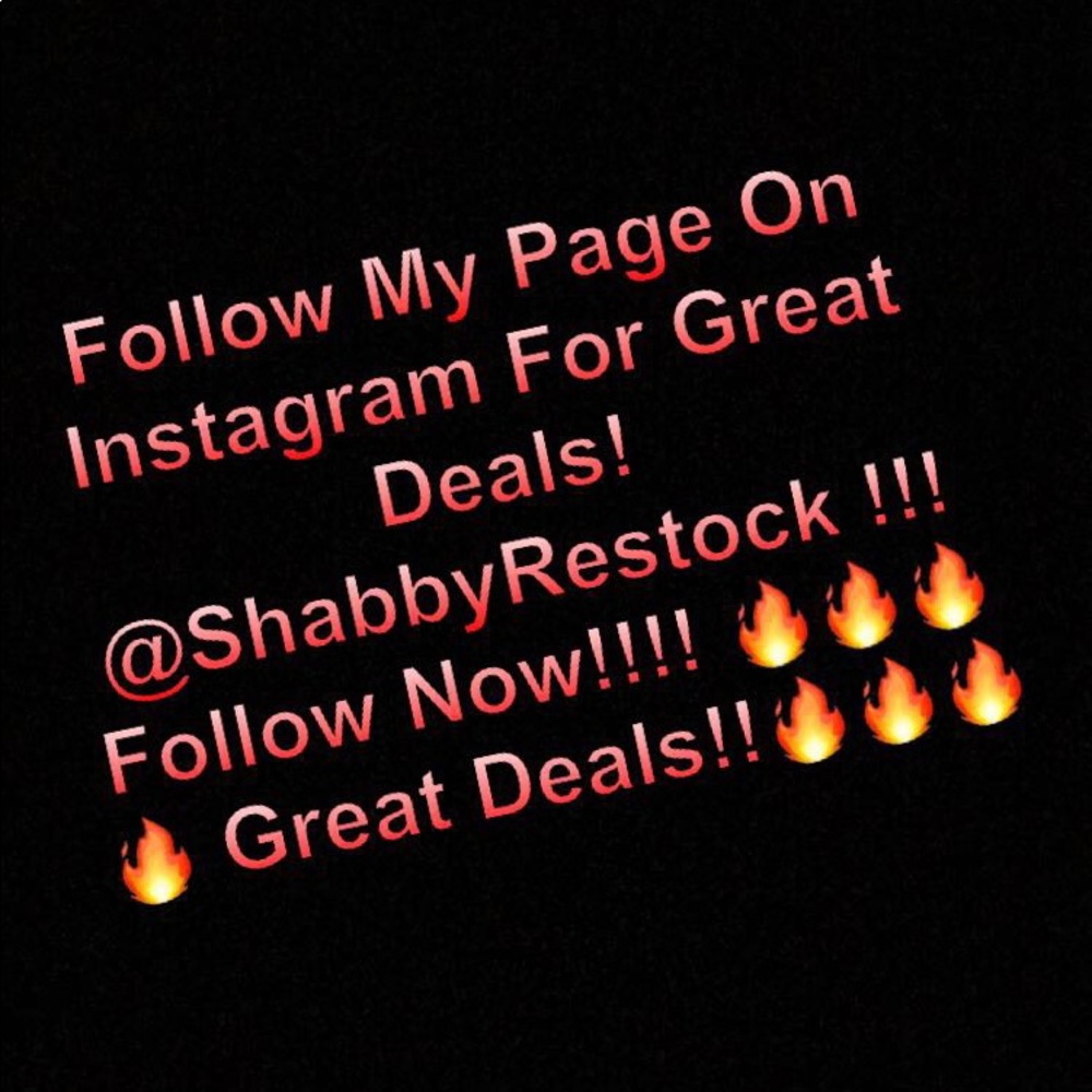 Follow me on my Instagram store @ShabbyRestock!